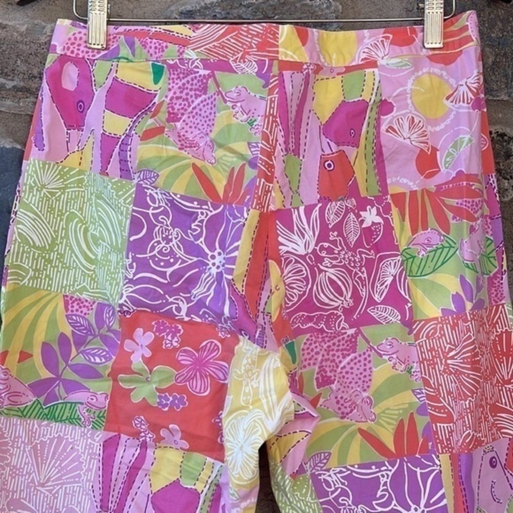 Lilly Pulitzer White Label Patchwork Cropped Pant… - image 4